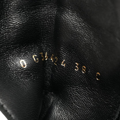 Chanel Shiny Calfskin Quilted Lace Up Combat Boots 38 Black 9 of 9
