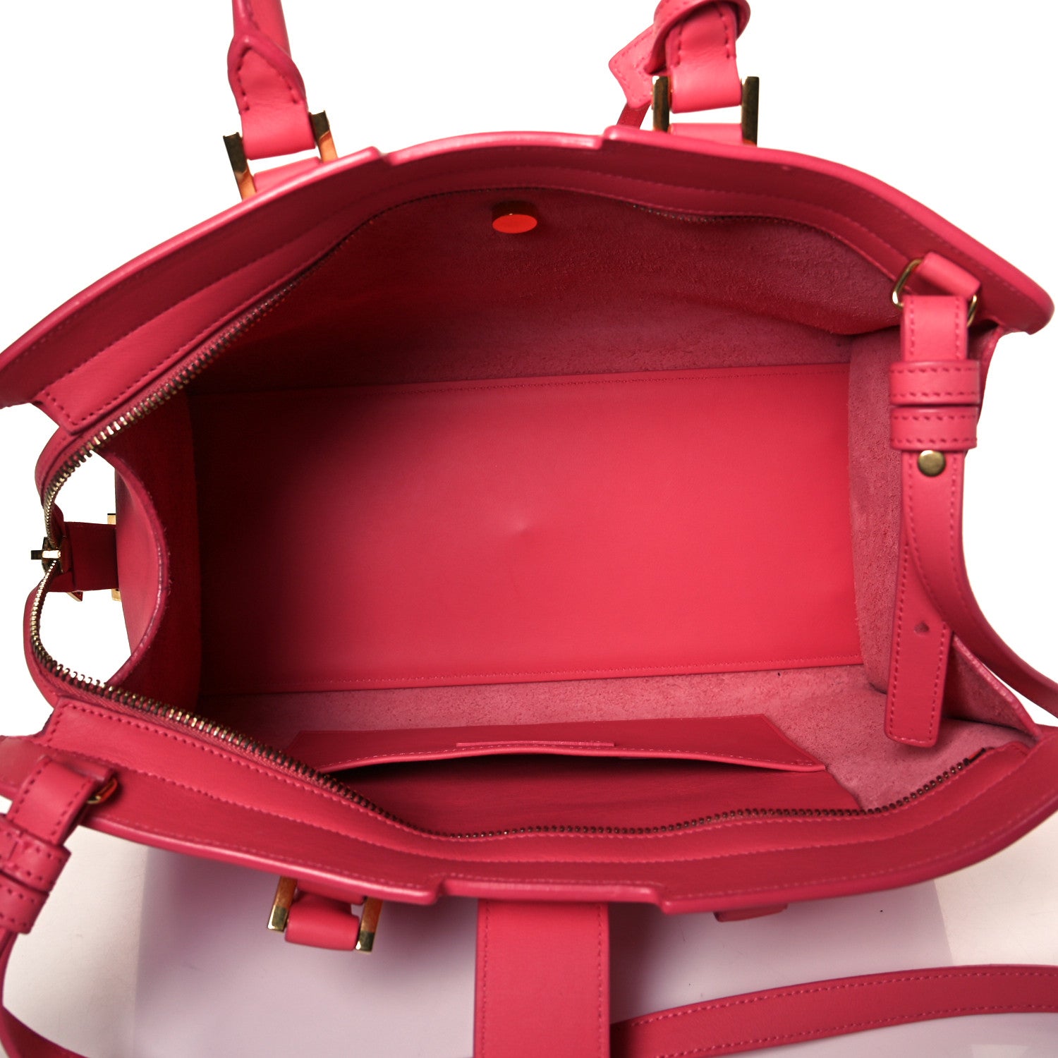 Saint Laurent Calfskin Small Monogram Cabas Coral 6 of 7
