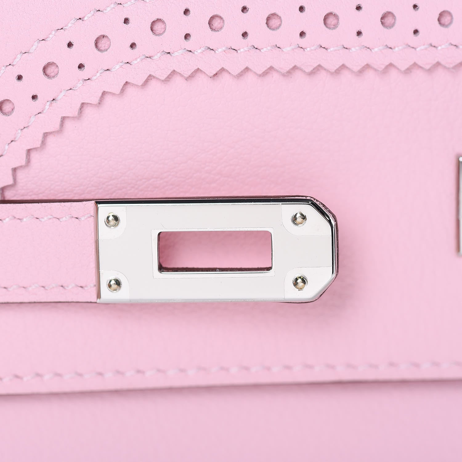 Hermes Swift Ghillies Kelly Longue Wallet Rose Sakura 8 of 21