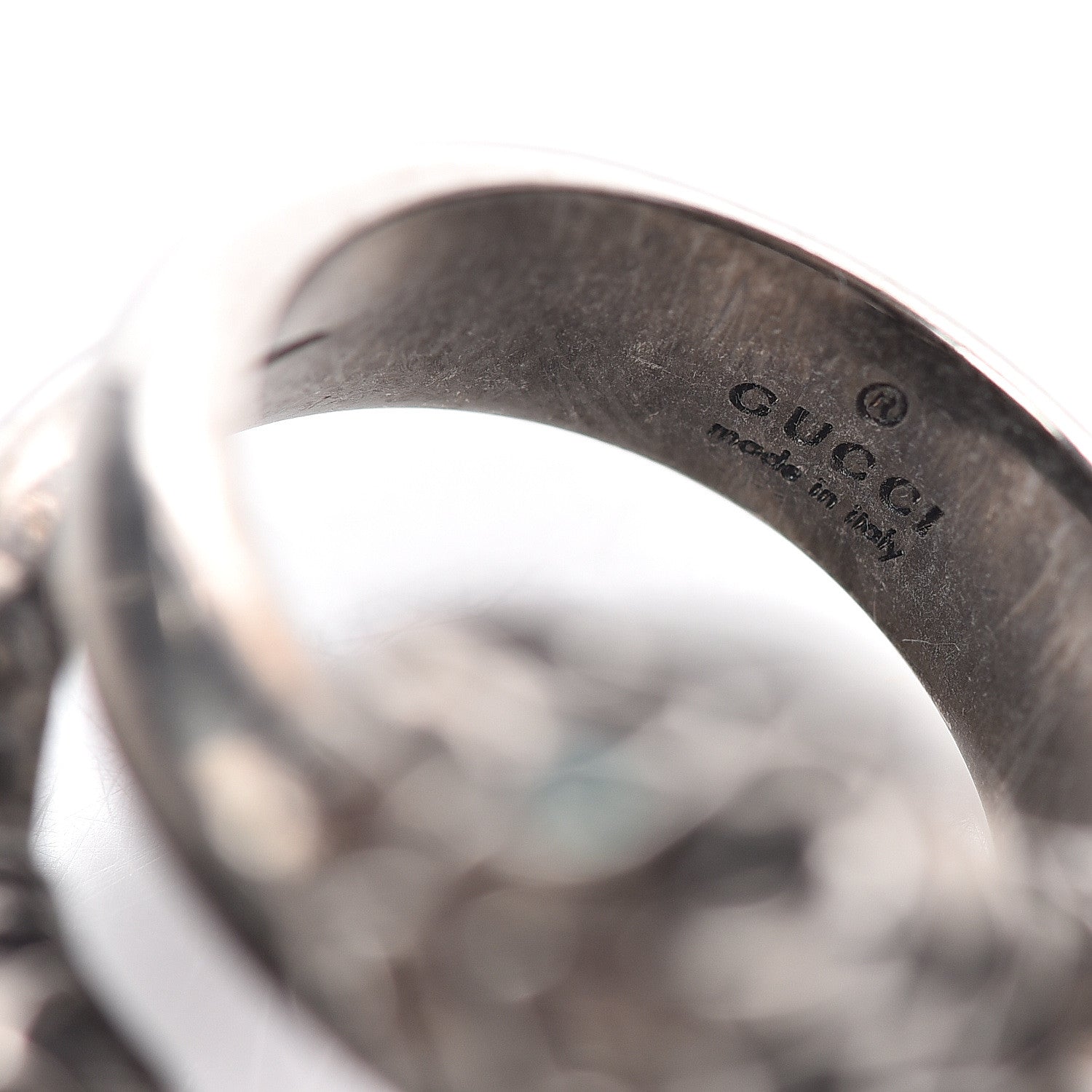 Gucci Tiger Head Swarovski Crystals Ring 6.5 Metallic 4 of 4