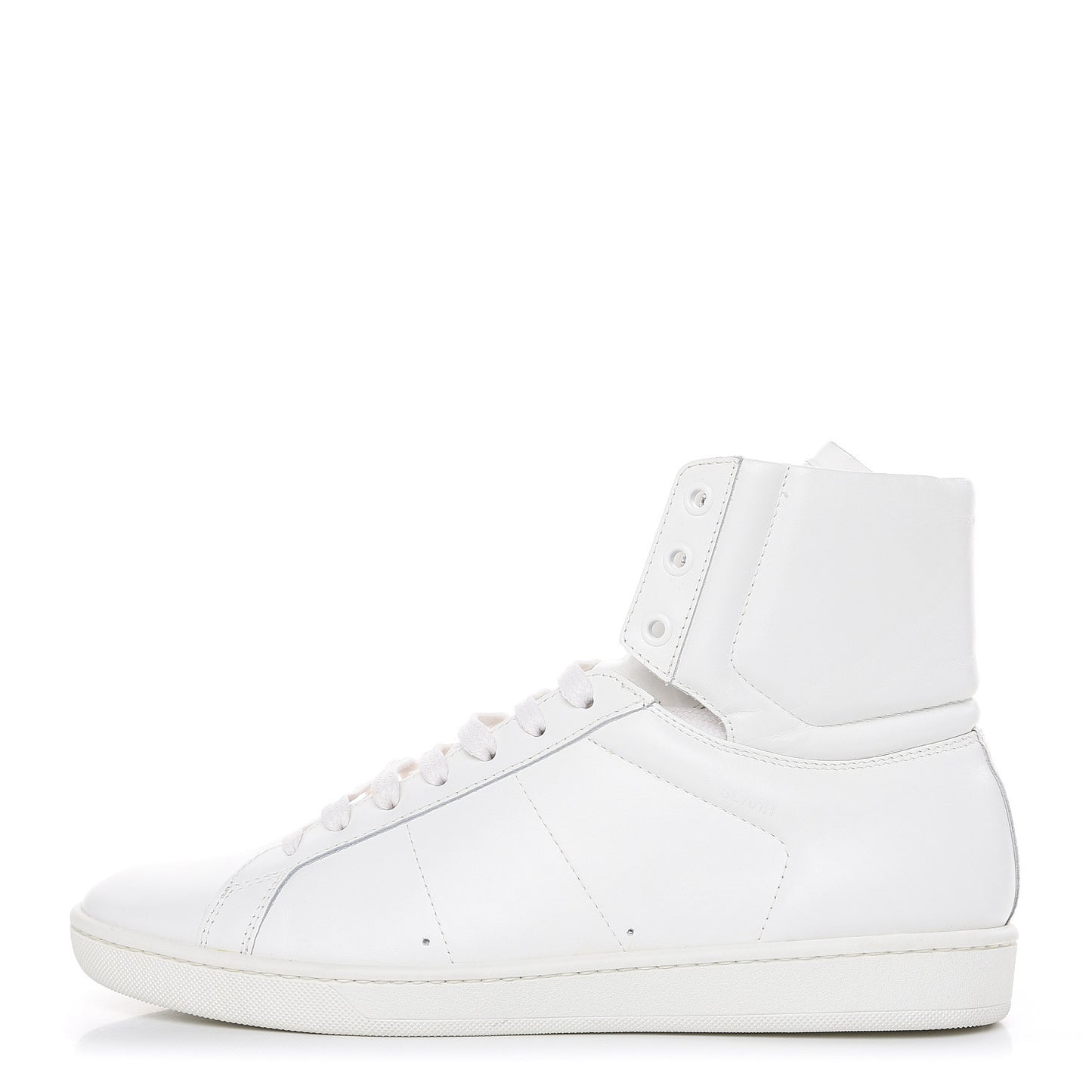 Calfskin Womens Court Classic SL/01H High Top Sneakers 41 White