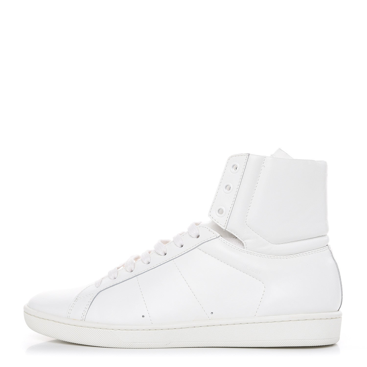Saint Laurent Calfskin Womens Court Classic SL/01H High Top Sneakers 41 White 1 of 12