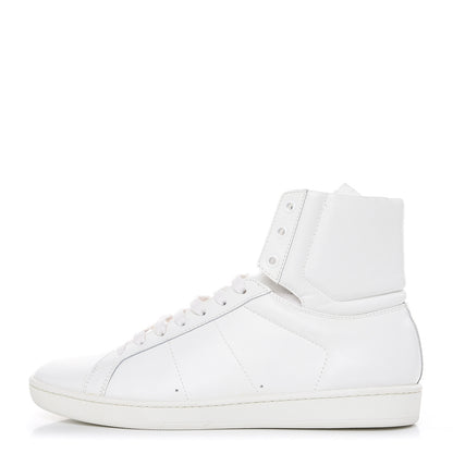 Saint Laurent Calfskin Womens Court Classic SL/01H High Top Sneakers 41 White 1 of 12