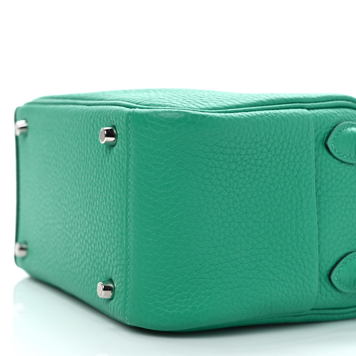Hermes Taurillon Clemence Mini Lindy 20 Menthe 8 of 9