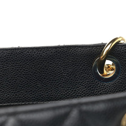Chanel Caviar Quilted Grand Shopping Tote GST Black 10 of 12