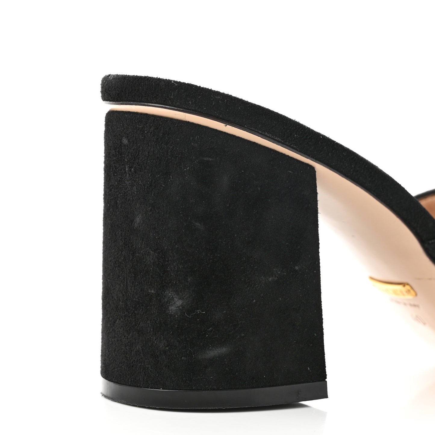 Kid Scamosciato GG Marmont Fringe 75mm Slide Sandals 40 Black