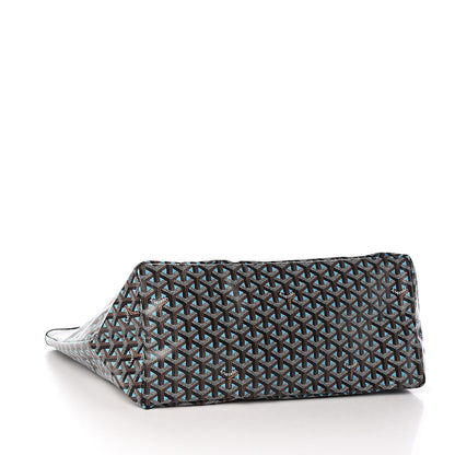Goyard Goyardine Saint Louis Claire Voie GM Black Blue 5 of 10