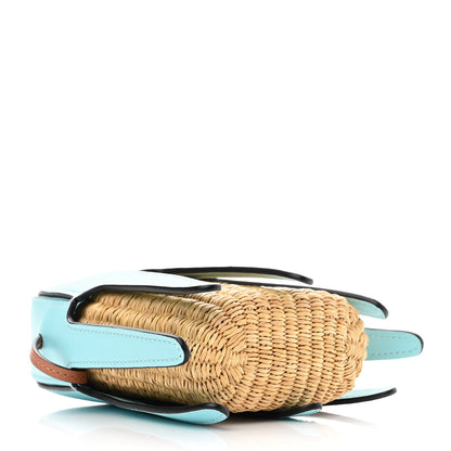 Loewe Calfskin Wicker Paula's Ibiza Octopus Mini Crossbody Natural Blue 3 of 8