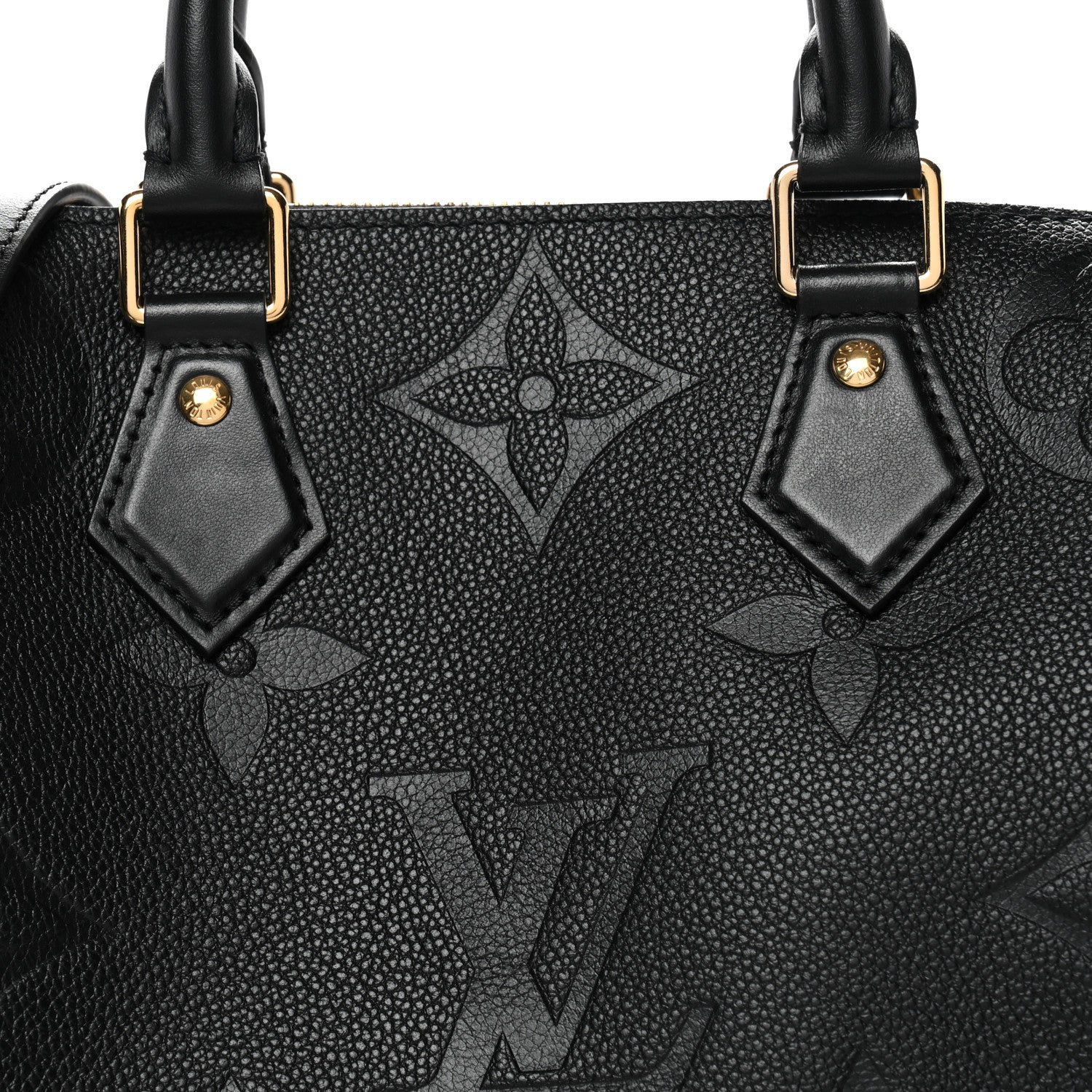 Louis Vuitton Empreinte Monogram Giant Speedy Bandouliere 25 Black 7 of 10
