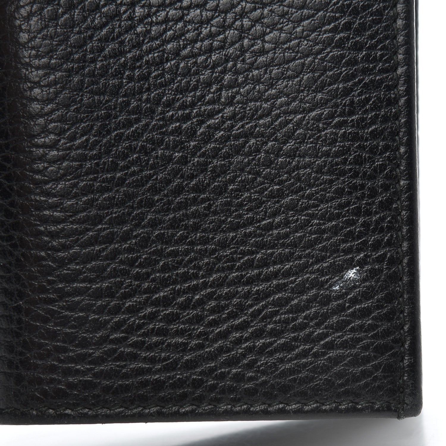 Gucci Pebbled Calfskin Butterfly Card Case Black 9 of 11