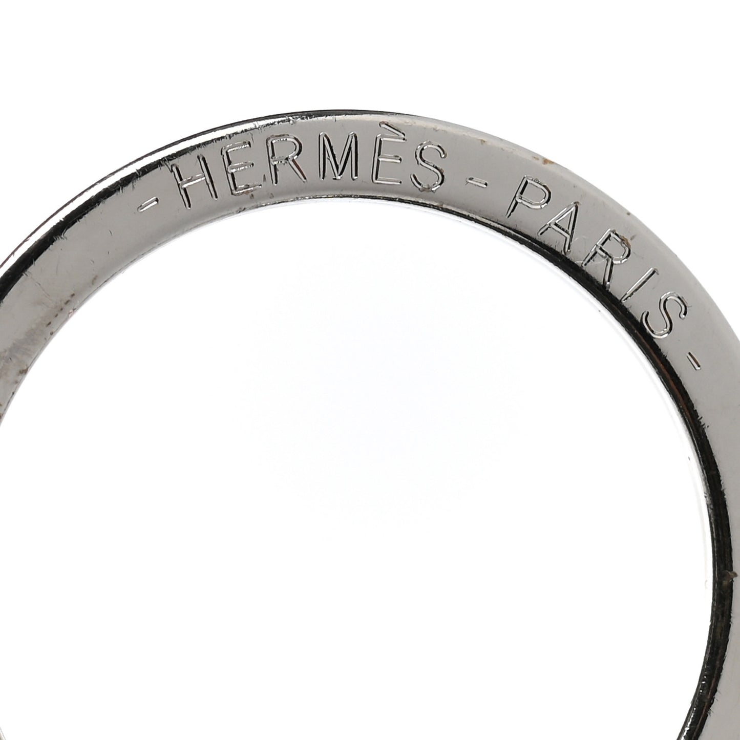 Palladium Cheval Key Ring