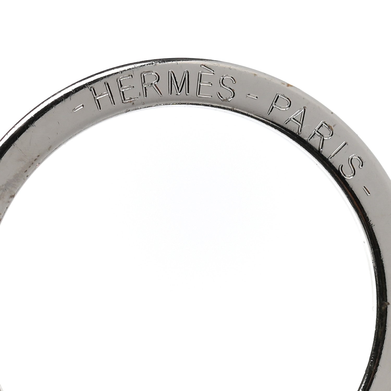 Hermes Palladium Cheval Key Ring 3 of 5