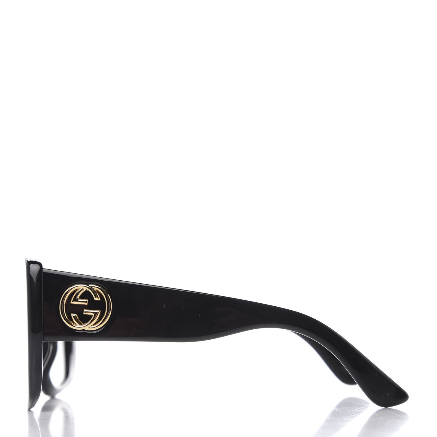 Acetate Square Frame Sunglasses GG0141S Black