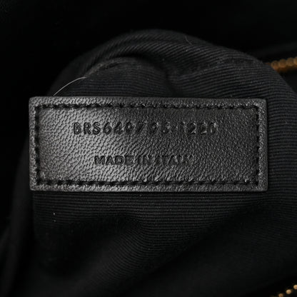 Saint Laurent Smooth Calfskin Le Maillon Satchel Black 7 of 14