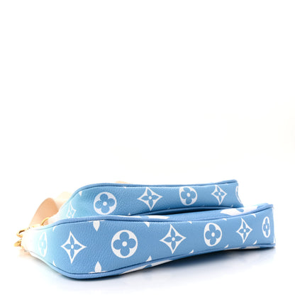 Louis Vuitton LOUIS VUITTON Monogram Giant By The Pool Multi Pochette Accessories Blue 4 of 14