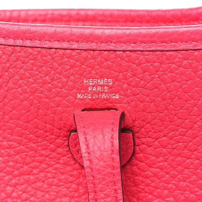 Hermes Taurillon Clemence Evelyne TPM Rose Extreme 6 of 11