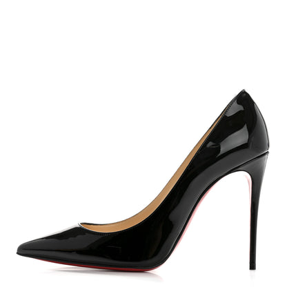 Christian Louboutin Patent Pigalle Follies 100 Pumps 37.5 Black 1 of 8