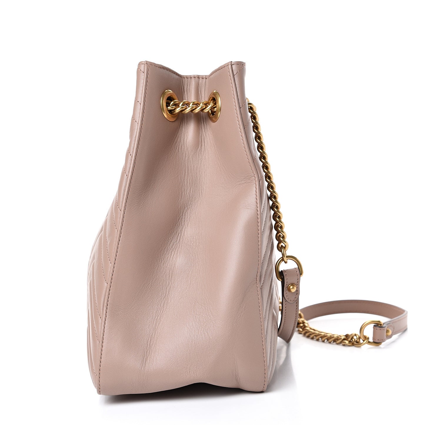 Calfskin Matelasse Medium GG Marmont Shoulder Tote Bag Porcelain Rose