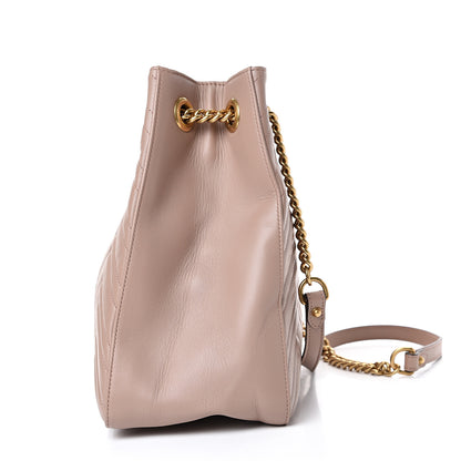 Gucci Calfskin Matelasse Medium GG Marmont Shoulder Tote Bag Porcelain Rose 13 of 13