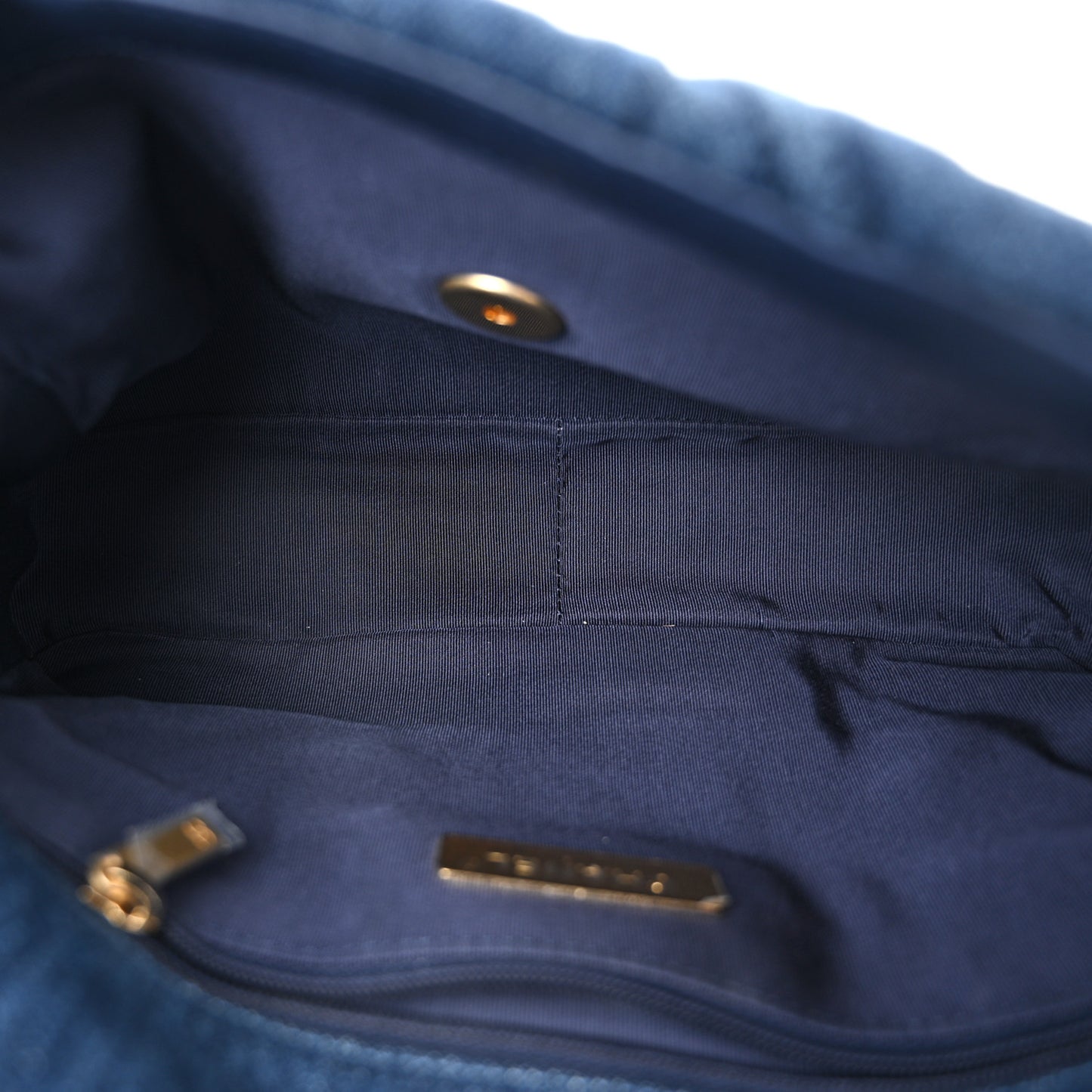 Denim Quilted Medium Chanel 19 Flap Blue