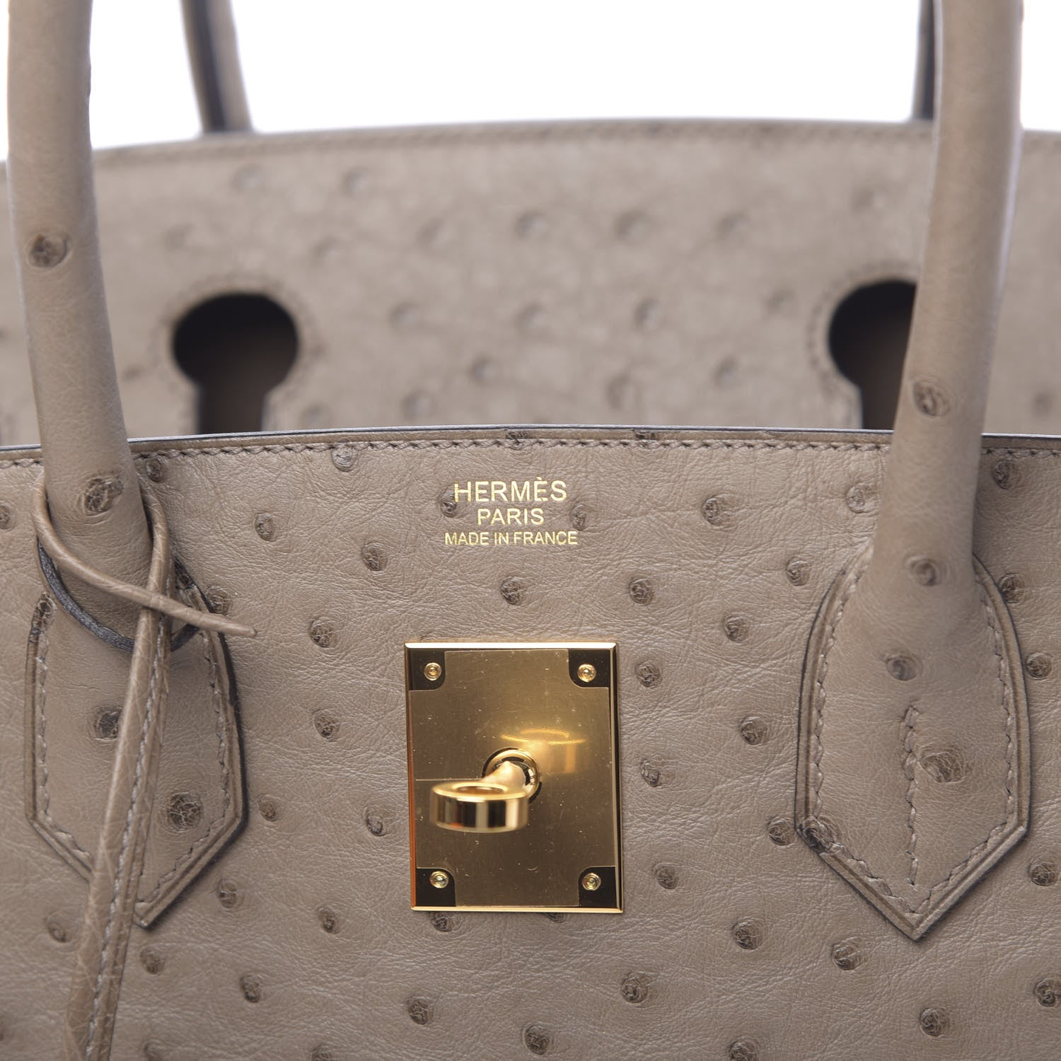 Hermes Ostrich Birkin 30 Gris Asphalte 6 of 11