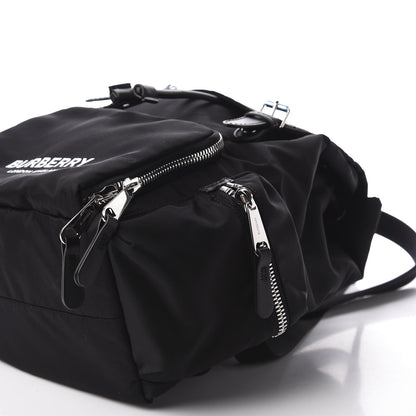 Burberry Nylon Logo Print Medium Rucksack Backpack Black 5 of 10