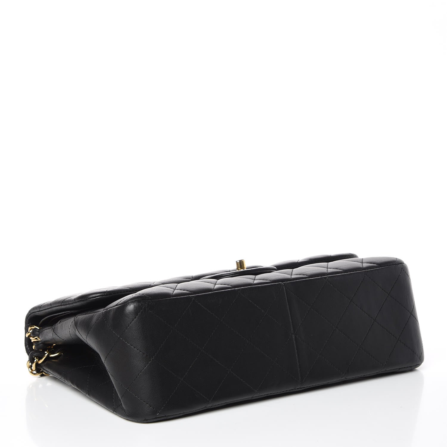 Chanel Lambskin Quilted Jumbo Double Flap Black 4 of 15
