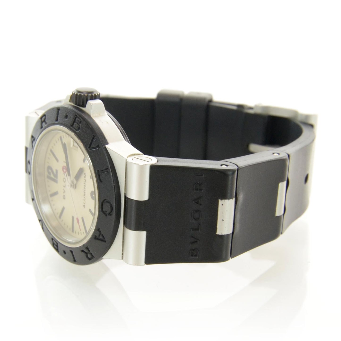 Aluminum Rubber 32mm Diagono Quartz Watch