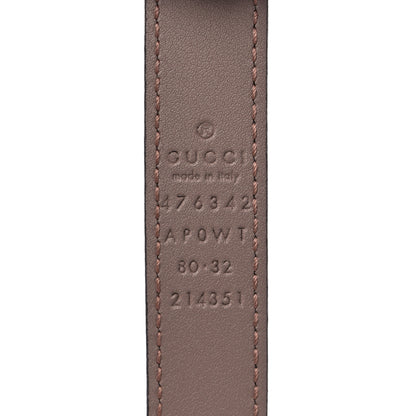 Gucci Moon Calfskin Pearl Double G 20mm Belt 80 32 Porcelain Rose 3 of 7