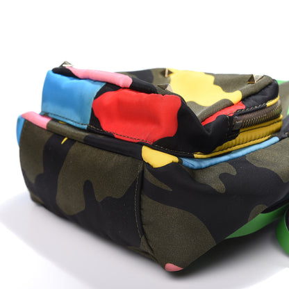 Valentino Garavani Nylon Mini Psychedelic Camouflage Rockstud Backpack Multicolor 7 of 13