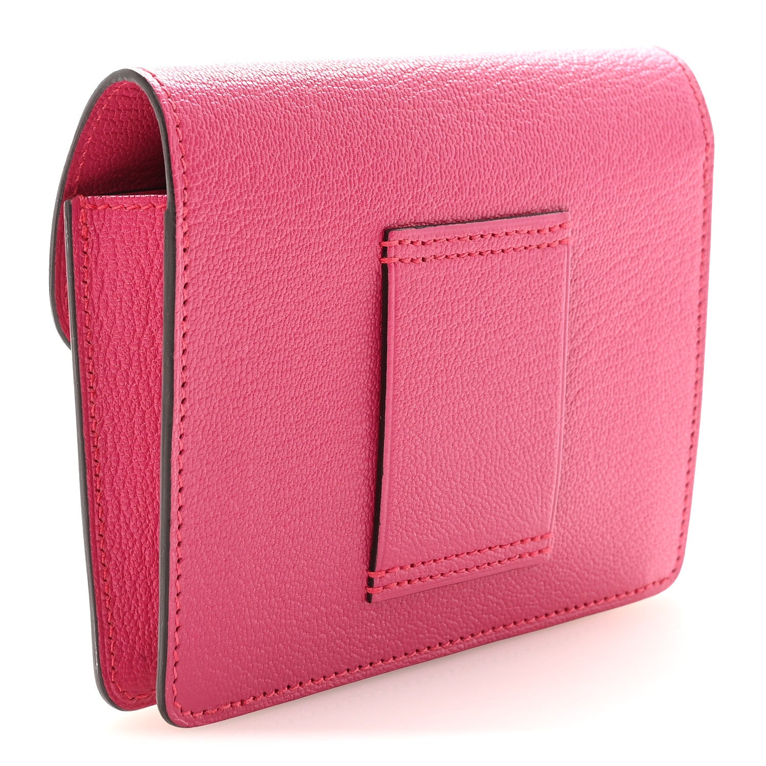 Hermes Chevre Mysore Roulis Slim Wallet Rose Shocking 4 of 7