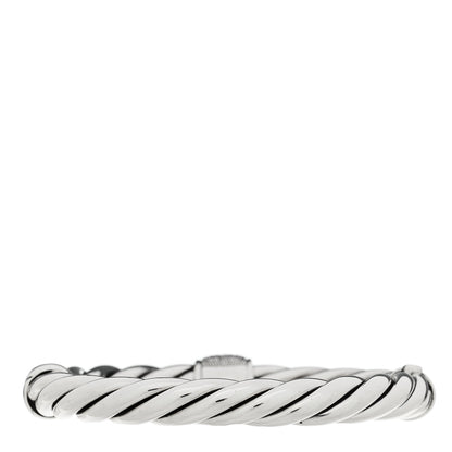David Yurman Sterling Silver Diamond Midnight Melange Station Bangle Bracelet 2 of 3