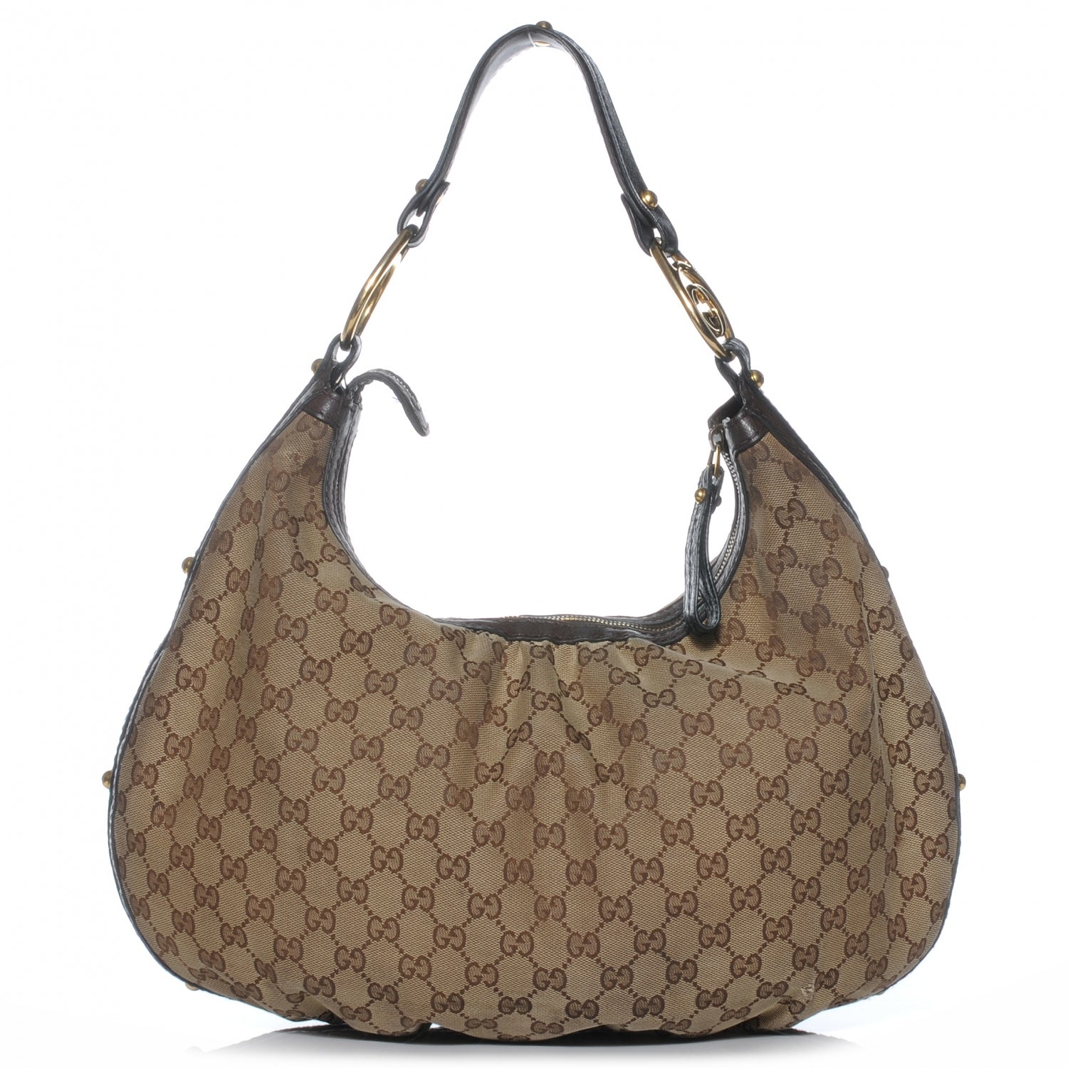 Gucci Monogram Interlocking Medium Hobo Ebony 1 of 7