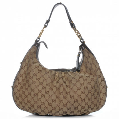 Gucci Monogram Interlocking Medium Hobo Ebony 1 of 7