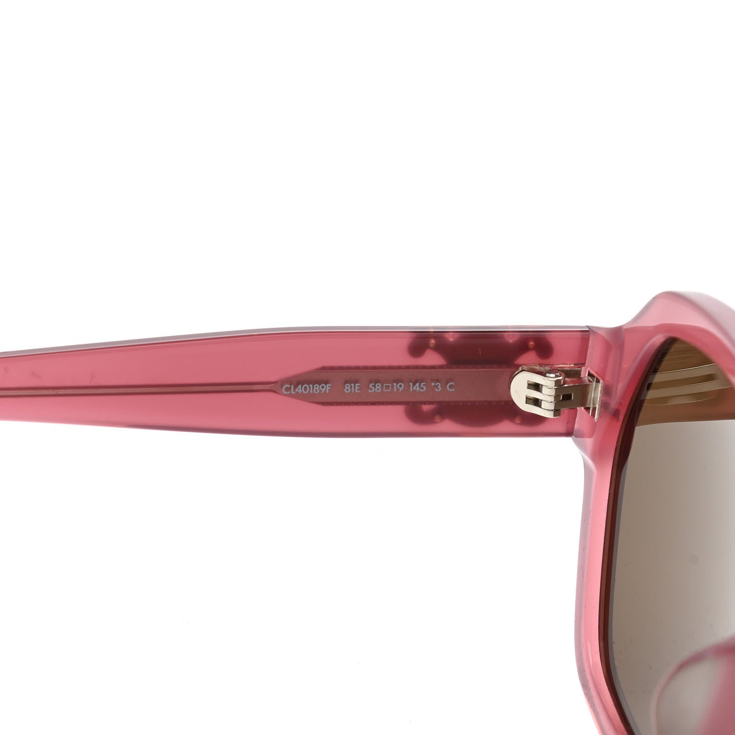 Celine Acetate Triomphe Sunglasses CL40189F Milky Merlot 6 of 6