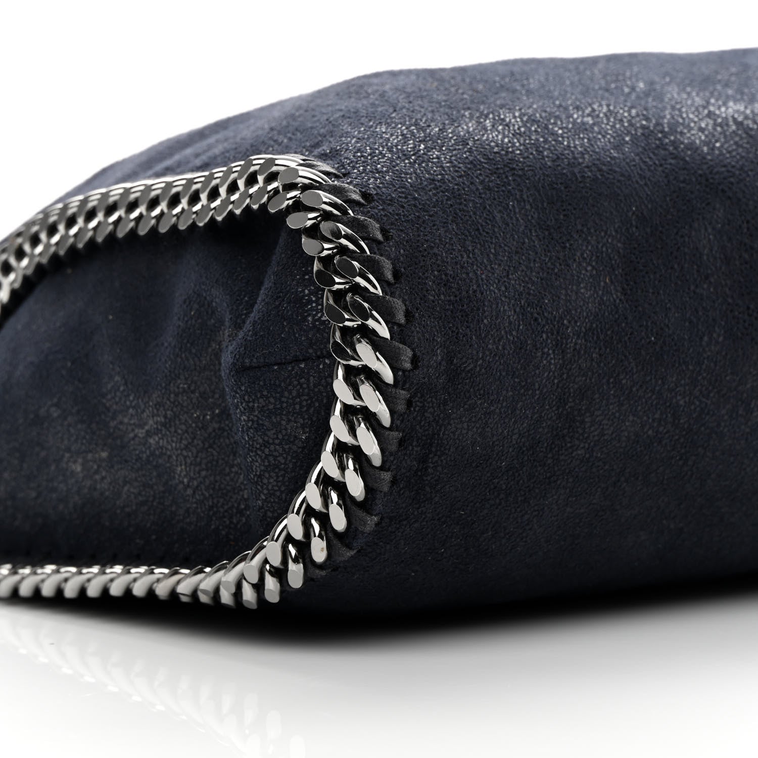 Stella McCartney Shaggy Deer Falabella Fold Over Tote Navy 9 of 10