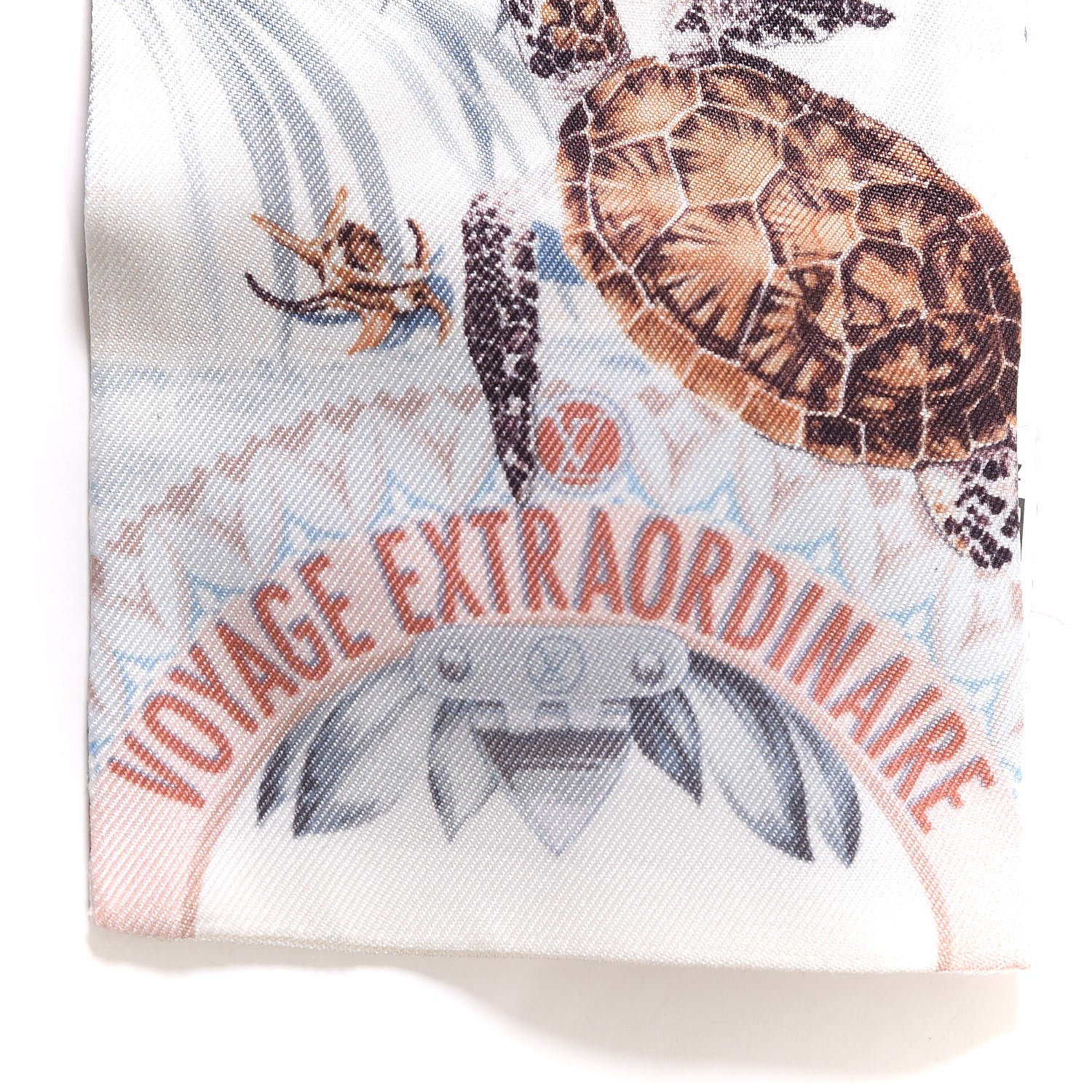 Louis Vuitton Silk Voyage Extraordinaire Bandeau Blue Grey 4 of 6