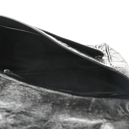 Saint Laurent Crinkled Calfskin Matelasse Monogram Medium Niki Chain Satchel Black 5 of 9