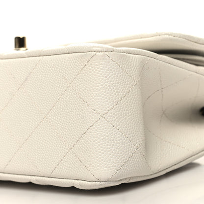 Chanel Caviar Quilted Small Double Flap White 10 of 10