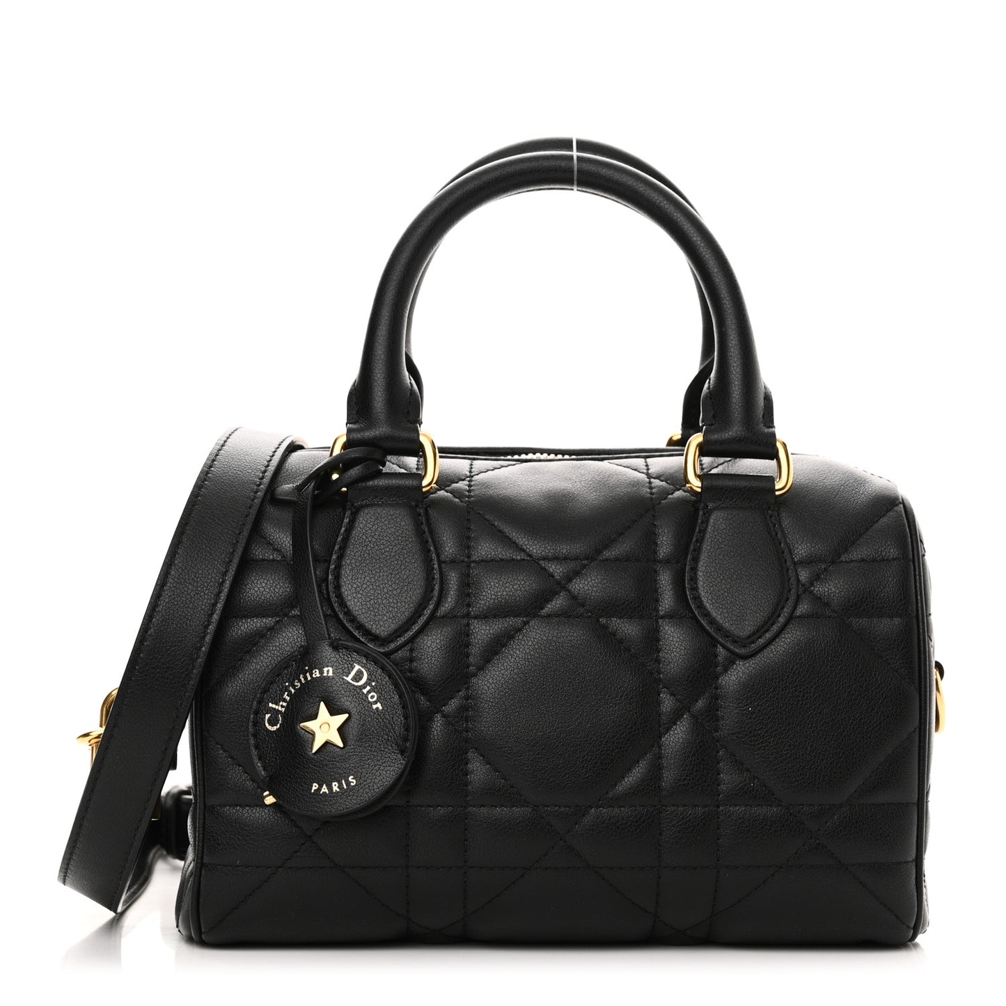 Calfskin Macrocannage Groove 20 Bag Black