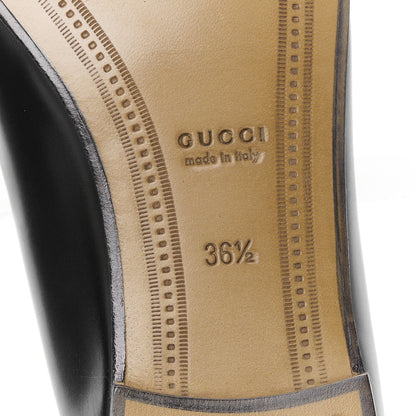 Gucci Calfskin Womens Jordaan Loafers 36.5 Black 8 of 10