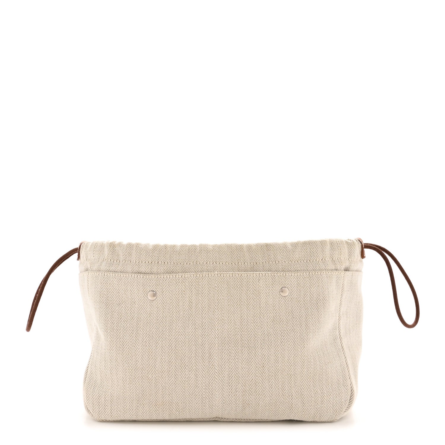 Hermes Canvas Barenia Fourbi 25 MM Pouch Naturel Fauve 1 of 11