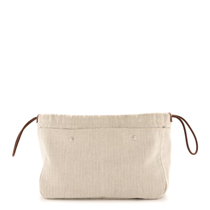 Hermes Canvas Barenia Fourbi 25 MM Pouch Naturel Fauve 1 of 11