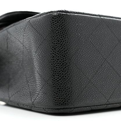 Chanel Caviar Quilted Jumbo Double Flap Black 9 of 11