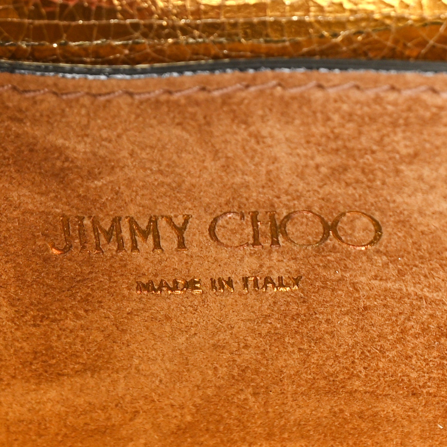 Jimmy Choo Suede Studded Bag Black Brown 6 of 8
