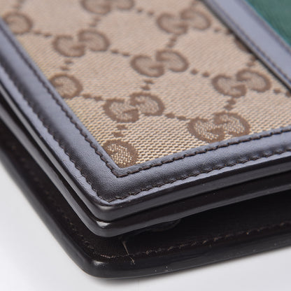 Gucci Monogram Web Strap Wallet Dark Brown 11 of 12