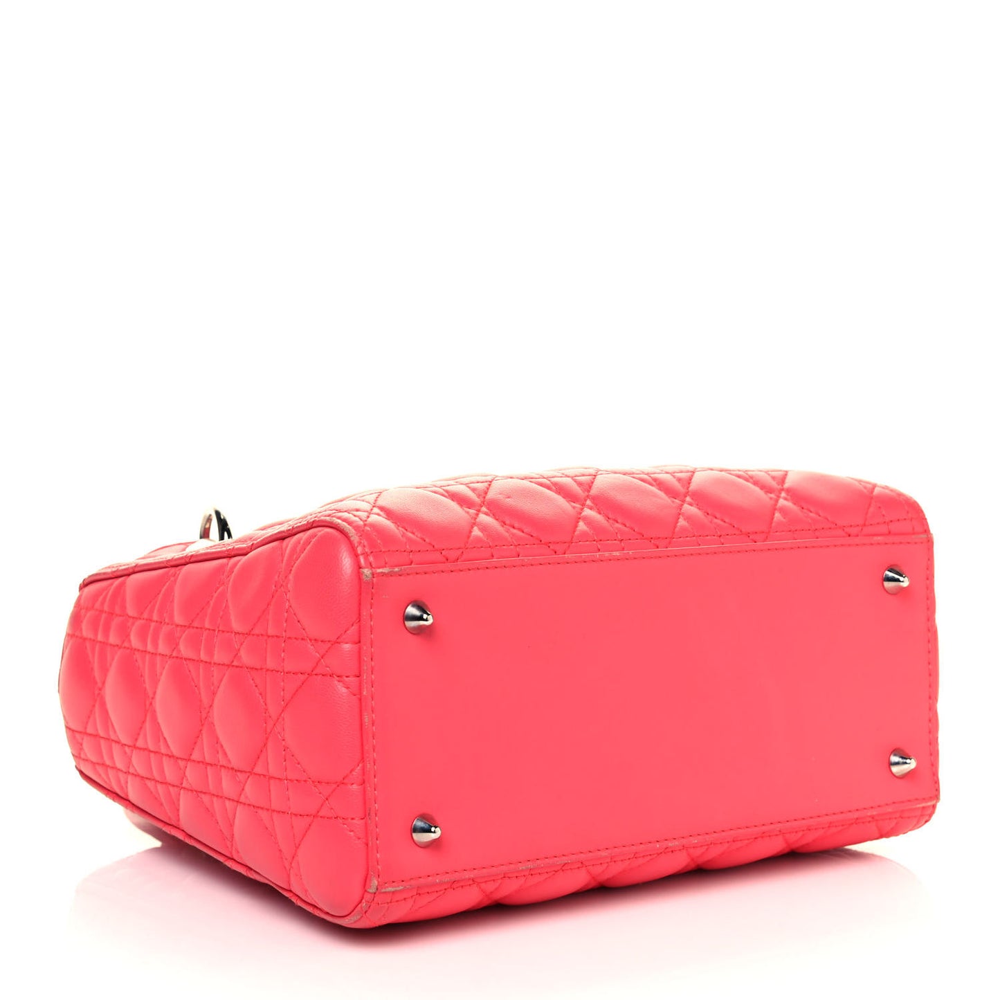 Lambskin Cannage Medium Lady Dior Pink