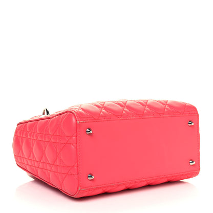 Christian Dior Lambskin Cannage Medium Lady Dior Pink 4 of 18