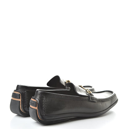 Gucci Calfskin Mens Horsebit Driver Loafers 8 Black 4 of 12