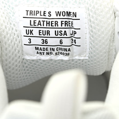 Balenciaga Fabric Mesh Womens Triple S Sneakers 36 White 7 of 7